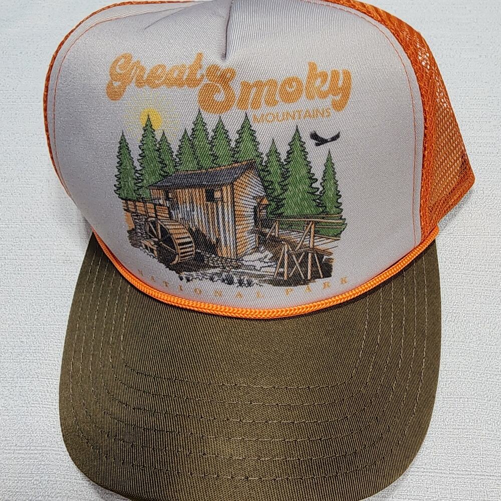 Great smoky mountain national park trucker hats snapback